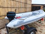 Rib Rubberboot Avon 340 met Mercury 7.5pk 2-takt, Watersport en Boten, Gebruikt, Benzine, Minder dan 70 pk, Overige materialen