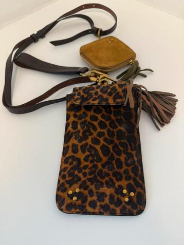 Jerome Dreyfuss leopard telefoontasje beschikbaar voor biedingen