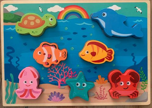 Kinderpuzzels van 6 stukjes, Kinderen en Baby's, Speelgoed | Kinderpuzzels, Gebruikt, 10 tot 50 stukjes, Ophalen of Verzenden