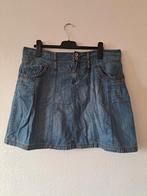 blauwe fitt jeans spijkerrok maat 46, Kleding | Dames, Grote Maten, Blauw, Ophalen of Verzenden, Zo goed als nieuw, Fitt jeans