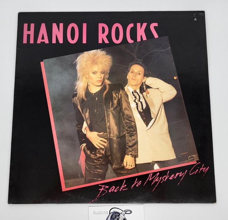 LP - Hanoi Rocks - Back to Mystery City - UK '83, Cd's en Dvd's, Vinyl | Hardrock en Metal, Gebruikt, Ophalen of Verzenden