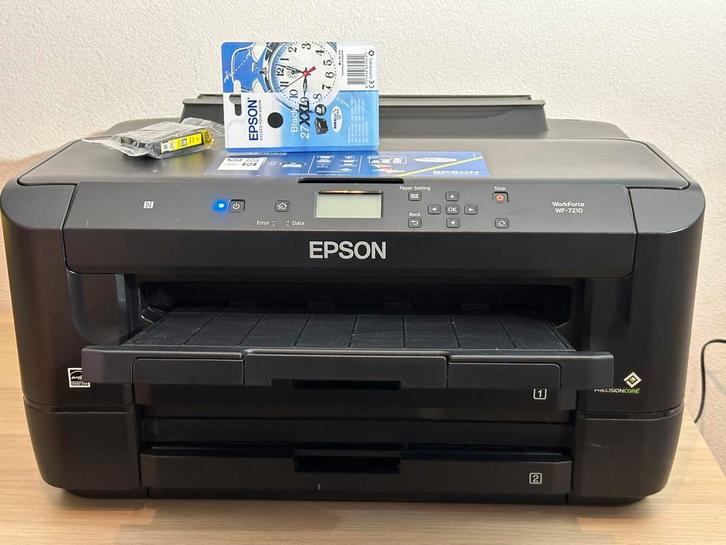 EPSON Workforce WF-7210DTW, Computers en Software, Printers, Gebruikt, Printer, Inkjetprinter, Kleur printen, Zwart-en-wit printen