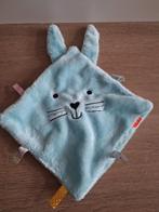 Knuffeldoekje Hema blauw doekje konijn L344, Ophalen of Verzenden, Zo goed als nieuw, Konijn