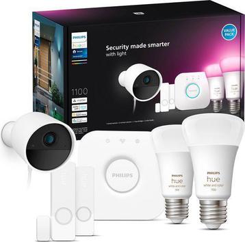 Philips Hue Secure starterkit - wit en gekleurd licht - E27 beschikbaar voor biedingen