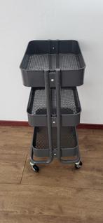 Ikea RÅSKOG
Roltafel/ trolly, donker grijs, 35x45x77 cm, Ophalen, Zo goed als nieuw