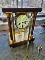 Mooie glas pendule met kwik slinger, Antiek en Kunst, Antiek | Klokken, Ophalen of Verzenden