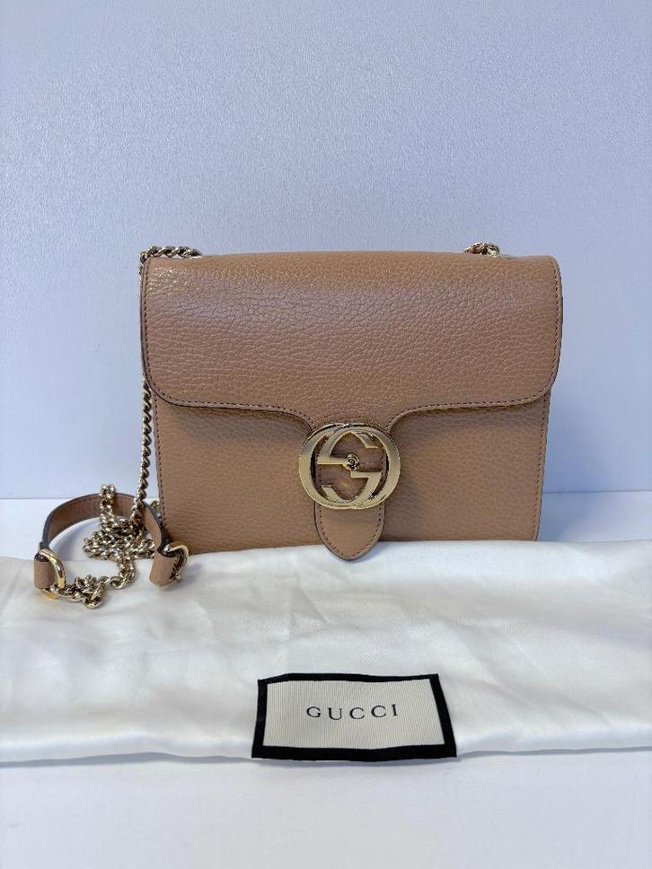 GUCCI Dollar bruin crossbody bag tas, Sieraden, Tassen en Uiterlijk, Tassen | Damestassen, Nieuw, Handtas, Bruin, Ophalen of Verzenden