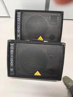 2x Behringer Eurolive F1320D actieve vloermonitor, Gebruikt, 120 watt of meer, Front, Rear of Stereo speakers, Ophalen