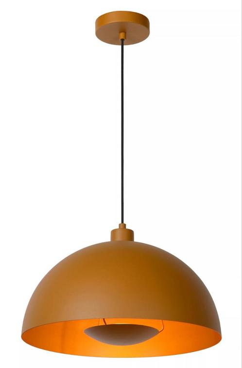 Lucide Siemon Hanging Lamp Ø 40 cm - 1xE27 - Ocher Yellow, Huis en Inrichting, Lampen | Hanglampen, Zo goed als nieuw, Minder dan 50 cm