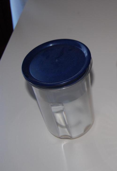 Tupperware kleine zuurpot te koop, Huis en Inrichting, Keuken | Tupperware, Gebruikt, Beker of Kan, Blauw, Ophalen of Verzenden