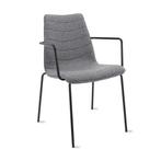 MN Wolvilt Vierpoot Vergaderstoel Met Arm, Overige kleuren, Nieuw, Ophalen of Verzenden, Metaal