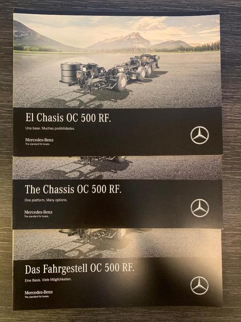 3x brochure Mercedes-Benz Chassis OC500 2017 nieuw (3 talen), Boeken, Auto's | Folders en Tijdschriften, Nieuw, Mercedes, Ophalen of Verzenden