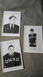 Hiphop Rap Posters - Set van 3 Ingelijste Prints, Ophalen of Verzenden