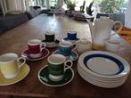 Jaren '50 koffieservies met gebaksbordjes, Antiek en Kunst, Ophalen