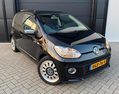 Volkswagen up! Black Up! 1.0 75PK 2012 Zwart | PANO | LEDER, Auto's, Volkswagen, Bedrijf, Te koop, up!, ABS, Achteruitrijcamera