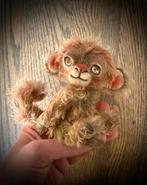 Aap Handgemaakte teddybeer beer teddy beweegbaar pop bear, Verzenden, Nieuw, Stoffen beer, Overige merken