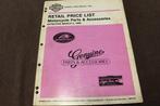 Harley Davidson 1990 retail price list motorcycle parts, Motoren, Handleidingen en Instructieboekjes, Ophalen of Verzenden, Harley-Davidson of Buell