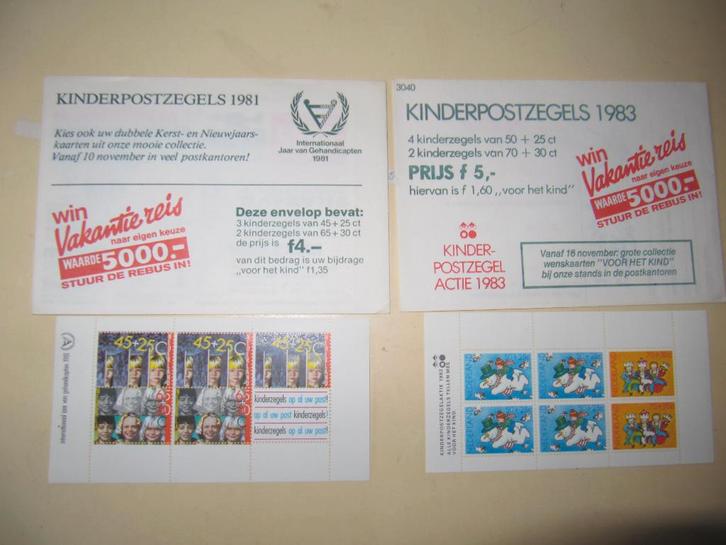 kinderpostzegels velletje, Postzegels en Munten, Postzegels | Nederland, Postfris, Na 1940, Ophalen of Verzenden