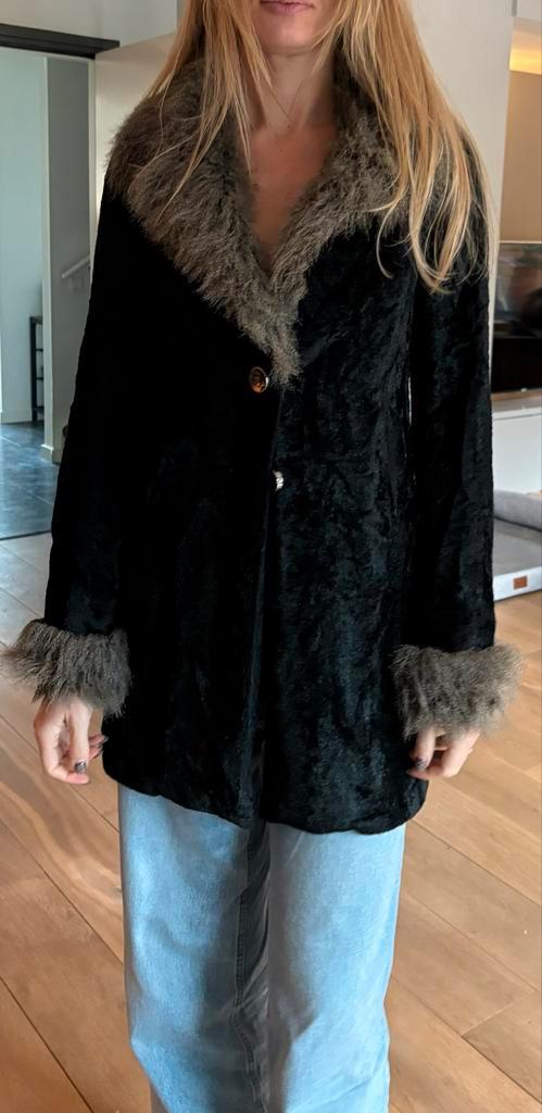 Custo Barcelona Jas S - Uniek Design!, Kleding | Dames, Jassen | Winter, Gedragen, Maat 36 (S), Zwart, Ophalen of Verzenden