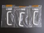 3x Greep / kastdeurgreep mini nylon wit, 96 mm., Ophalen of Verzenden, Nieuw