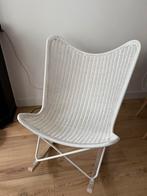 HKliving rotan schommelstoel wit, Huis en Inrichting, Stoelen, Ophalen, Zo goed als nieuw, Wit, Eén