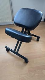 Kniestoel ergonomisch, Huis en Inrichting, Stoelen, Zwart, Ophalen of Verzenden, Zo goed als nieuw, Metaal