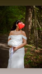 Witte avondjurk, Ophalen, Zo goed als nieuw, Wit, Galajurk