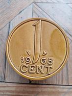 Retro 1 Cent Spaarpot, Verzamelen, Spaarpotten, Ophalen of Verzenden, Metaal of Blik, Overige thema's