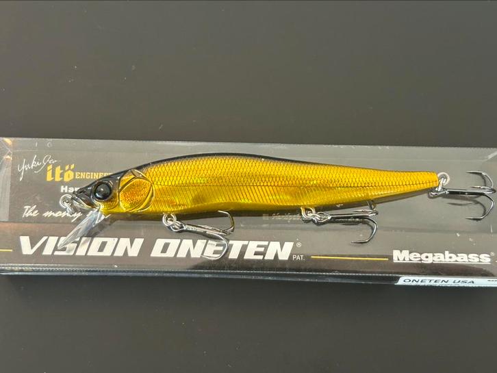 Megabass Vision Oneten USA Alien Gold, Watersport en Boten, Hengelsport | Roofvissen, Nieuw, Ophalen of Verzenden