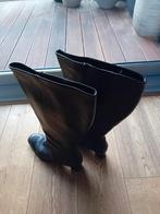 VERHULST HOGE LAARZEN DONKER BRUIN MT 9,5, Kleding | Dames, Schoenen, Ophalen of Verzenden, Zo goed als nieuw, Bruin, Hoge laarzen