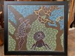 Aboriginal art schilderwerk acryl op doek, Ophalen of Verzenden