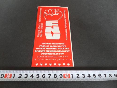 sticker TNV Amsterdam buitenlandse werknemers, Verzamelen, Stickers, Zo goed als nieuw, Bedrijf of Vereniging, Ophalen