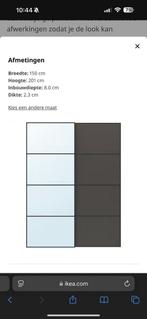 IKEA glazen schuifdeuren, Zo goed als nieuw, Minder dan 100 cm, 25 tot 50 cm, 50 tot 100 cm