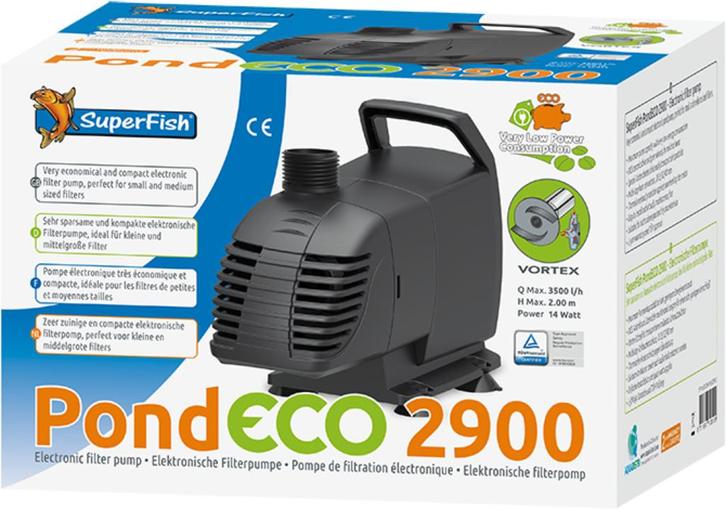 Vijverpomp energiezuinig Superfish Pond Eco 2900 L/U 14 watt, Tuin en Terras, Vijver-toebehoren, Nieuw, Vijverpomp, Ophalen of Verzenden