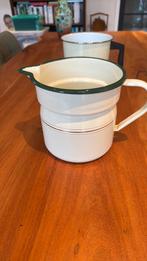 Oude Emaille melkkan., Antiek en Kunst, Ophalen