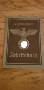 Arbeitsbuch wo2 duits origineel , netjes ingevuld., Verzamelen, Militaria | Tweede Wereldoorlog, Duitsland, Ophalen of Verzenden