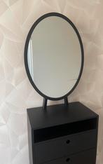 WOOOD Vanity Ladekast Met Spiegel - Hout - Zwart - 186x55x35, Huis en Inrichting, Ophalen, Zo goed als nieuw, 50 tot 100 cm, Minder dan 100 cm