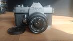 Vintage Canon Camera met tas, Audio, Tv en Foto, Fotocamera's Analoog, Ophalen, Gebruikt, Spiegelreflex, Canon