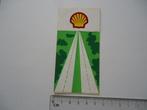 sticker oud SHELL Auto reizen truck retro olie oil car, Verzamelen, Verzenden, Zo goed als nieuw, Bedrijf of Vereniging