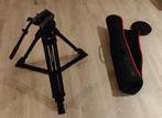 Manfrotto 546GB Pro Video statief + 504HD Fluid Video kop, Driepoot, Ophalen of Verzenden, 150 tot 175 cm, Met balhoofd