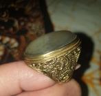 Ring maat 19 batu akik Pandan Indonesië, 19 tot 20, Ophalen of Verzenden, Zo goed als nieuw, Dame of Heer