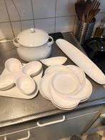 Wit Keramiek Servies - 7 Delig, Keramiek, Ophalen of Verzenden, Zo goed als nieuw, Effen