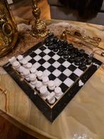 Vintage marmeren schaakbord, Antiek en Kunst, Ophalen of Verzenden