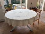 Tafelkleed tafellinnen off white, Huis en Inrichting, Tafelkleden, Ophalen of Verzenden, Nieuw, Rond, Binnen