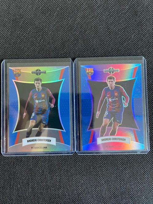 Twee voetbalkaartje FC Barcelona Andreas Christensen, Hobby en Vrije tijd, Stickers en Plaatjes, Zo goed als nieuw, Ophalen of Verzenden