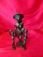 Prachtig trio Indonesische kunst Bali moeder met 2 dochters, Ophalen of Verzenden