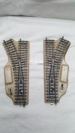 Märklin H0 5121 M-rail 1x L – 1x R handwissel samen € 5,00, Wisselstroom, Gebruikt, Rails, Ophalen of Verzenden