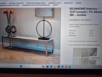 Richmond showmodellen T V tafel beschikbaar voor biedingen