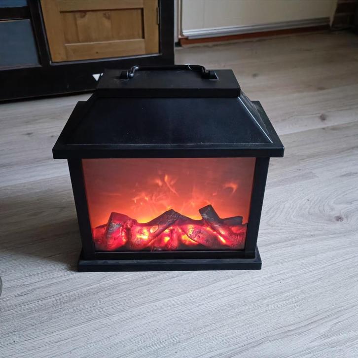 nep klein sier haard zie foto lamp led, Huis en Inrichting, Woonaccessoires | Overige, Nieuw, Ophalen of Verzenden