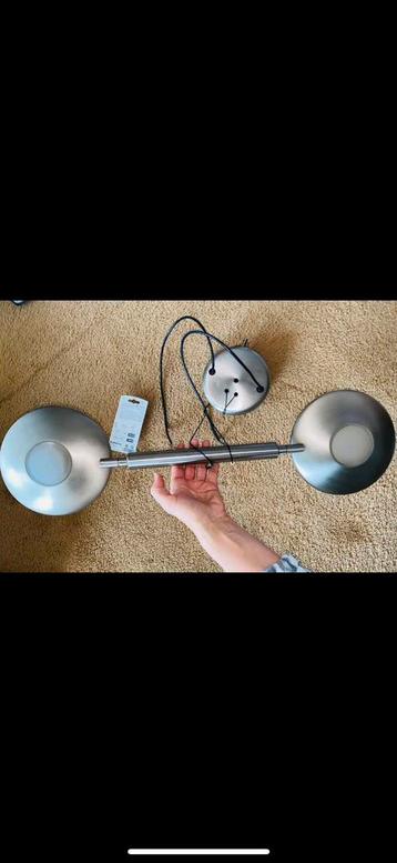 Mooie zgan hanglamp van Ikea 70 cm met exta lampjes